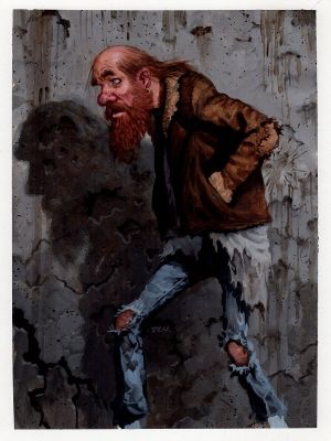 Den Beauvais | Slatch Willer - Guardians Published Collectible Fantasy Card Painting (1990S) | Romitaman