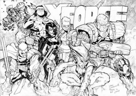 Domenech Sergi - X-FORCE, Tribute to Rob Liefeld | Corner4art Auctions