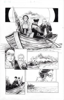 Siya Oum | Lady Mechanika the Devil in the Lake 3 Pg 06 Half Splash | TDArt