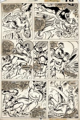 Mike Zeck | Captain America #258 P 19 (Captain America Battles the Super Powered Block Buster in Every Panel!) 1981 | Romitaman