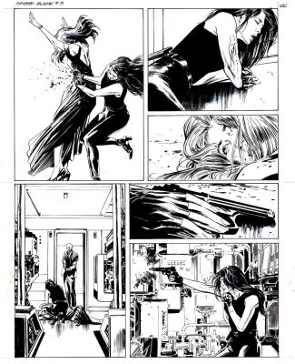 Jackson (Butch) Guice, Rick Magyar | Amber Blake: Operation Dragonfly P 46 (Best Battle & Killing Page in Book!) Large Art | Romitaman