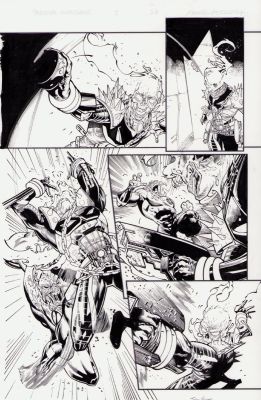 Jay Leisten | Imperial Guardians #2 Pg. 13 - Interior Page Cosmic Ghostrider Action - Signed | Anthony’s Comic Book Art