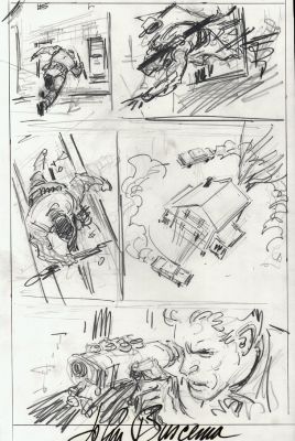 John Buscema | Punisher: War Zone #25 P 20 (11 X 17 Inch Prelim) | Romitaman