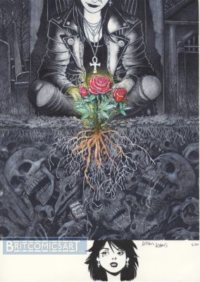 Death Limited Edition Print By Arthur Adams with Remarque of Death | BritComicsArt