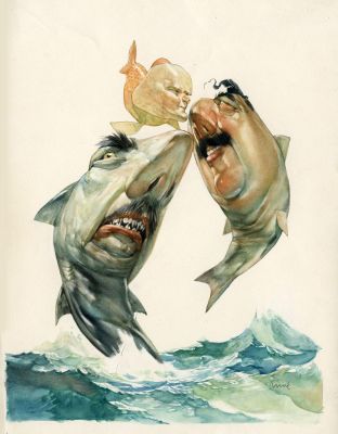 Nine Carlos | Caricature de César Auguste Pinochet. Illustration de couverture pour le magazine Hum (Argentine) | Galerie Napoléon