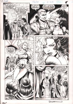 Jan Duursema | Advanced Dungeons & Dragons #? P.5 - Babe - Signed - 1990 | Anthony’s Comic Book Art