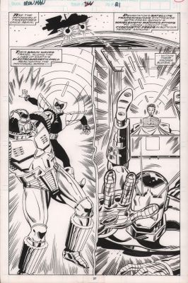 Herb Trimpe | Iron Man #255 P.27 - 1/2 Splash - 1990 | Anthony’s Comic Book Art