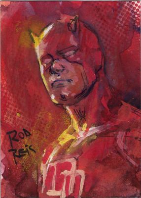 Rod Reis | Daredevil Sketch Card | Essential Sequential