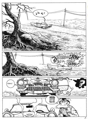 Sokal Benoît | Planche originale 1 du Tome 10 de Canardo - La Fille qui rÃ©vait d’horizon - | Galerie Napoléon