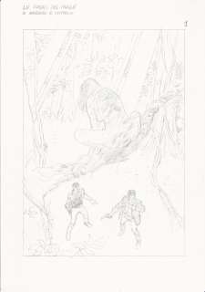 Civitelli, Fabio - sketch for a splash page "Dylan Dog: Le Radici del Male" (2014) | Catawiki