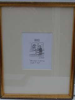 MATT: Black and white - Framed and Glazed Original Satirical Cartoon Artwork | Excalibur Auctions