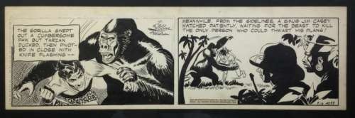 Lubbers, Bob - Illustration originale - Tarzan - Formato: 51 x 15,5 cm. | Catawiki