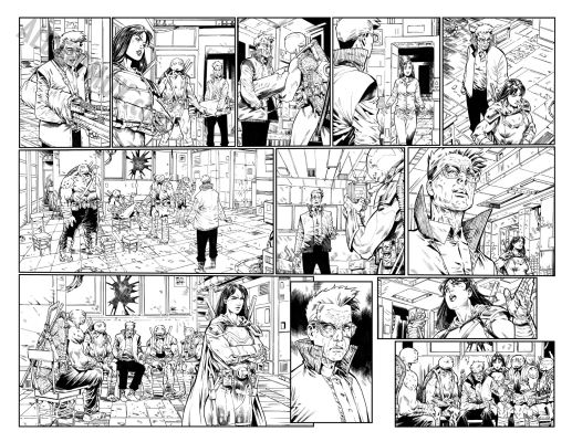 Esau And Isaac Escorza | Tmnt: the Last Ronin II Re-Evolution Issue 4 Page 16 And 17 | Albert Moy