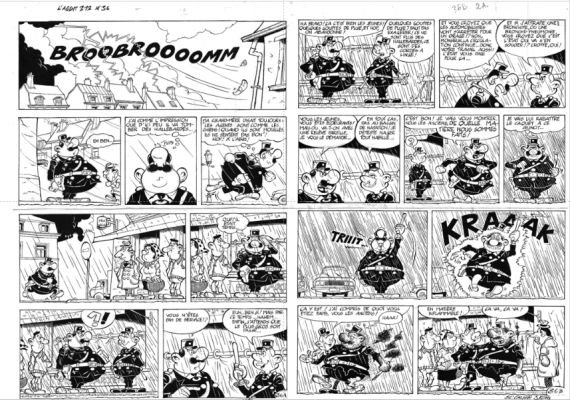 KOX Daniel - Gag en 2 pages n°36 de L‘Agent 212