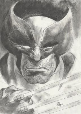 Dave Devries – Wolverine – 12×9 inches | Berserker Art