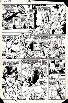 Mike Gustovich, Tod Smith | Blue Devil #11 P 5 (Blue Devil Throughout with Wayne Tarrant!) 1983 | Romitaman