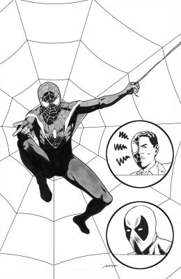 Pere Pérez | Miles Morales Vol.2 #35 Retro Variant Cover | Black Diamond