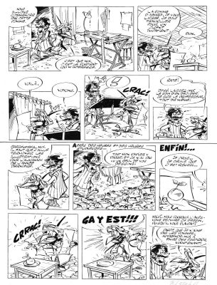 Tabary | IZNOGOUD, planche originale 6 Noirs Dessins | Galerie Napoléon