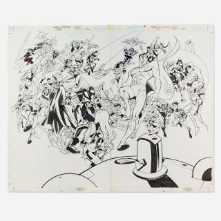 Lot 410 - Lee Moder and Dan Davis, Stars and S.T.R.I.P.E. #8 Story Pages 19-20 Original Art (D.C. Comics, 2000)