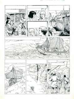 Martin (Jacques) | MARTIN ALIX. L’EMPEREUR DE CHINE. Planche 3 pour cette aventure extrêm | Coutau Bégarie