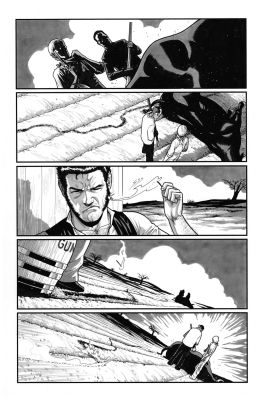 Pere Pérez | Logan: Black, White and Red #03 Page 05 | Black Diamond