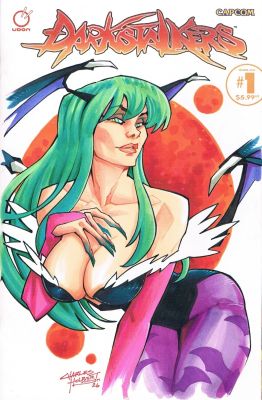Charles Holbert, Jr | Morrigan Sketch Cover Darkstalkers | TDArt
