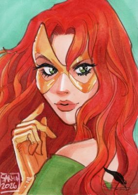 Sanya Anwar | Tdart 2026 X-Men Sketch Card Drop #2 - Marvel Girl - Jean Grey Phoenix | TDArt