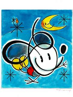 Mickey Mouse inspired by Joan MirÃ³ - Original Painting - Tony Fernandez | Catawiki