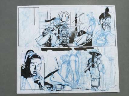 Michetz - Demi-Planche originale Recto-verso - Ambiance Kogaratsu | Catawiki