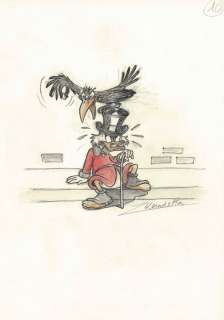 Uncle Scrooge and The Crow #10/10 - Original Sketch - Z. Vendetta | Catawiki