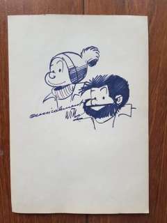 Will (Maltaite, Willy) - Originele tekening - Baard en Kale - (1975) | Catawiki