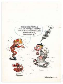 FOURNIER - Lot 5 - JEAN-CLAUDE FOURNIER SPIROU ET FANTASIO Dupuis Couverture...
