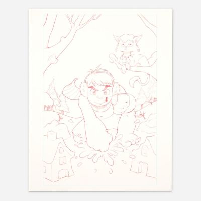 Lot 355 - Chrissie Zullo-Uminga, Strange Tales #3 Variant Cover Original Art (Marvel Comics, 2025) | Landry Pop Auctions