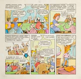 Szarlota Pawel (1947 - 2018) | Szarlota Pawel (1947 - 2018) | "Kubuś Piekielny. Ja, Kubuś", plansza nr 16, 1990 | Desa Unicum