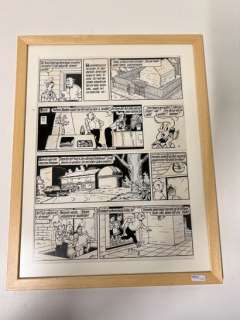 Planche originale bande dessinée Bob et Bobette | Rops