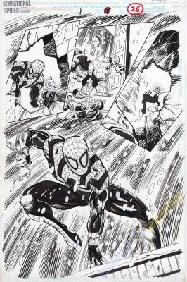 Dan Jurgens, Klaus Janson | Sensational Spider-Man (1996) #1, Pg. 26 By Dan Jurgens & Klaus Janson 11X17 | ComicArtFans Classifieds