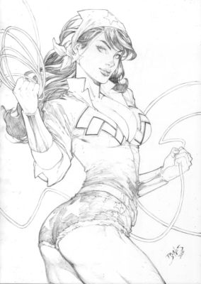 Ed Benes | Wonder Woman - 11"x17" Pencil | Ed Benes