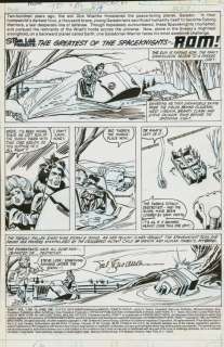 Sal Buscema | Rom #19 pg1 | La French Collection