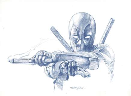 Deadpool By Sanjulian - Original Drawing - Signed - 40 x 30 cm - EO | Catawiki