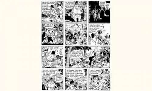 PLANCHES et DESSINS ORIGINAUX JIJÉ. Â« Blondin et Cirage Â» Encre de Chine | Tessier Sarrou