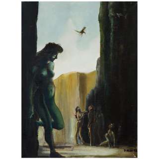 Paul BRIZZI (né en 1951) Groupe de femmes nues près d‘une grotte