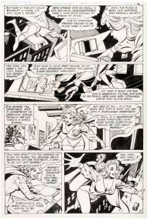 "SUPERMAN FAMILY" #209 COMIC BOOK PAGE ORIGINAL ART FEATURING SUPERGIRL. | Hake’s