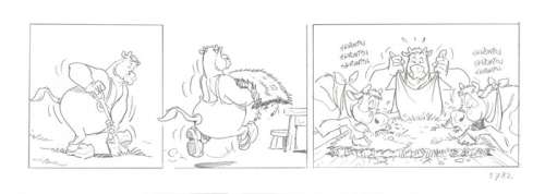 Boes - Originele strook uit Boes Integraal 7 - Format: 42 x 15 cm. | Catawiki