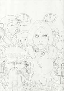 Juan Gimenez (Argentina, 1943) - Titania, Preliminary Cover