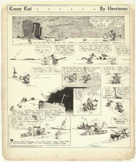 276: Herriman Krazy Kat Sun 3/12/33 original comic art | Russ Cochran