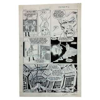 Original Comic Book Storyboard Ink on Board Signed Keith Tucher | Los Angeles Estate Auction