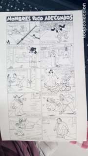 Serra Massana. Página original tinta china dibujada y publicada en TBO nº 462