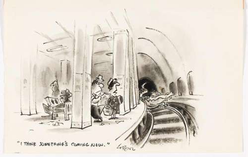 (NEW YORKER) LEE LORENZ (1932 - 2022) "I think something’s coming now." | Swann Galleries