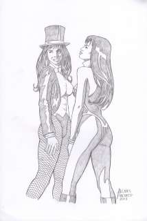 Alcides Pacheco | Zatanna Vampirella Pinup | Abel Original Art