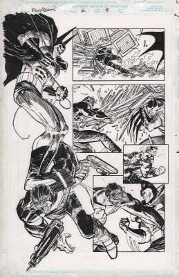 John Romita Jr., Klaus Janson | Fs: Punisher / Batman - Deadly Knights P. 8 - Marvel/Dc Crossover | ComicArtFans Classifieds